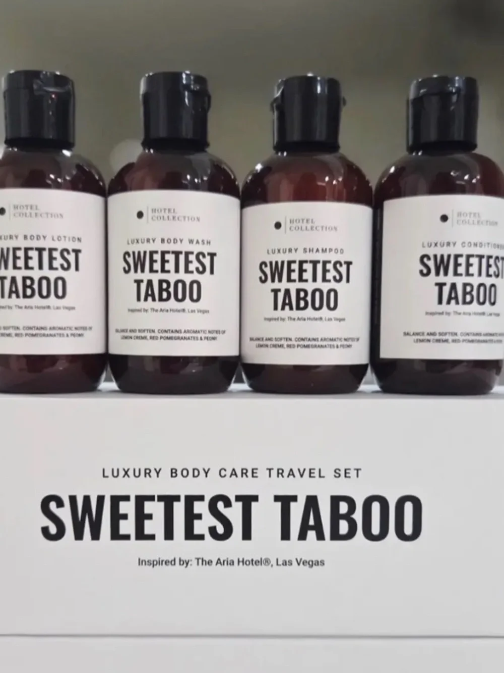 Sweetest Taboo - Luxury SET of 4 travel body care